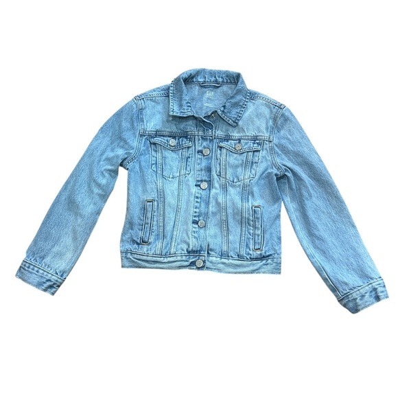Gap Kids Icon Denim Jacket in Light Wash - Size Large - Picture 3 of 11